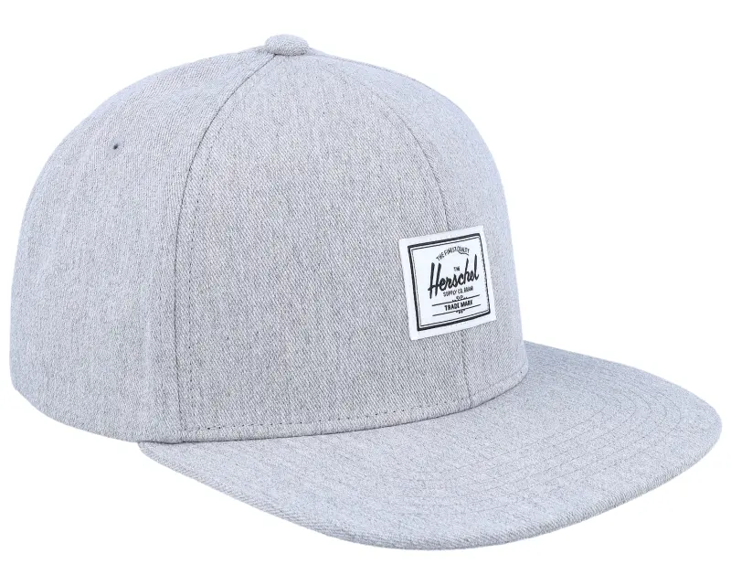 Herschel Whaler 6 Panel Cap Heather Light Grey Snapback online