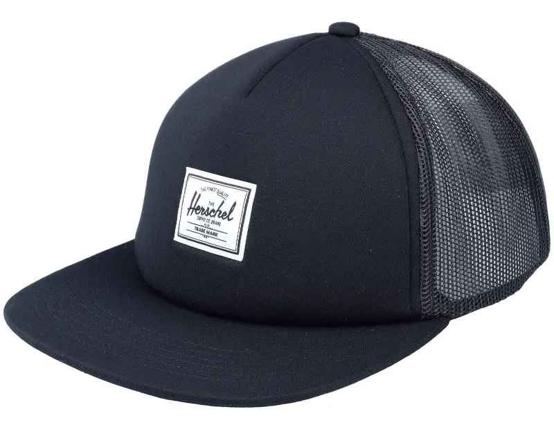Herschel Whaler Mesh Classic Logo Black Classic Label Snapback online