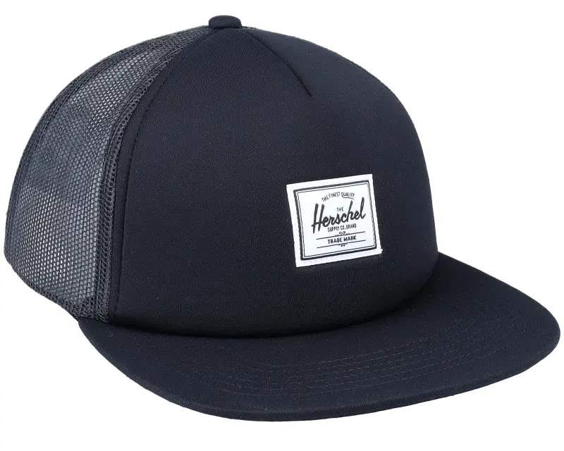 Herschel Whaler Mesh Classic Logo Black Classic Label Snapback online
