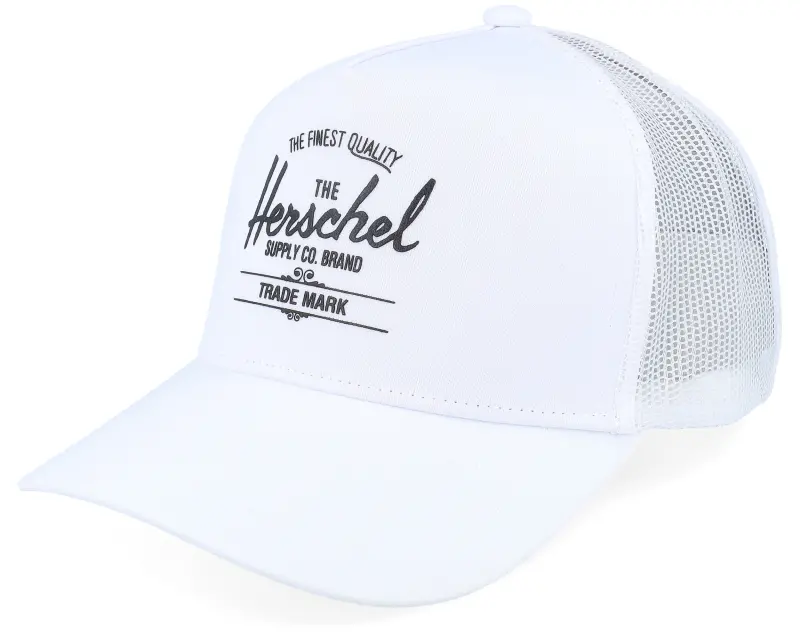 Herschel Whaler Tall Mesh Cap White A-Frame Trucker online