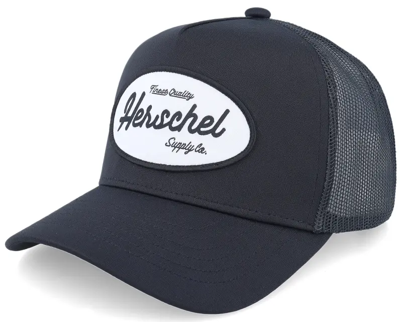 Herschel Whaler Tall Mesh Gas Station Cap Black A-Frame Trucker online