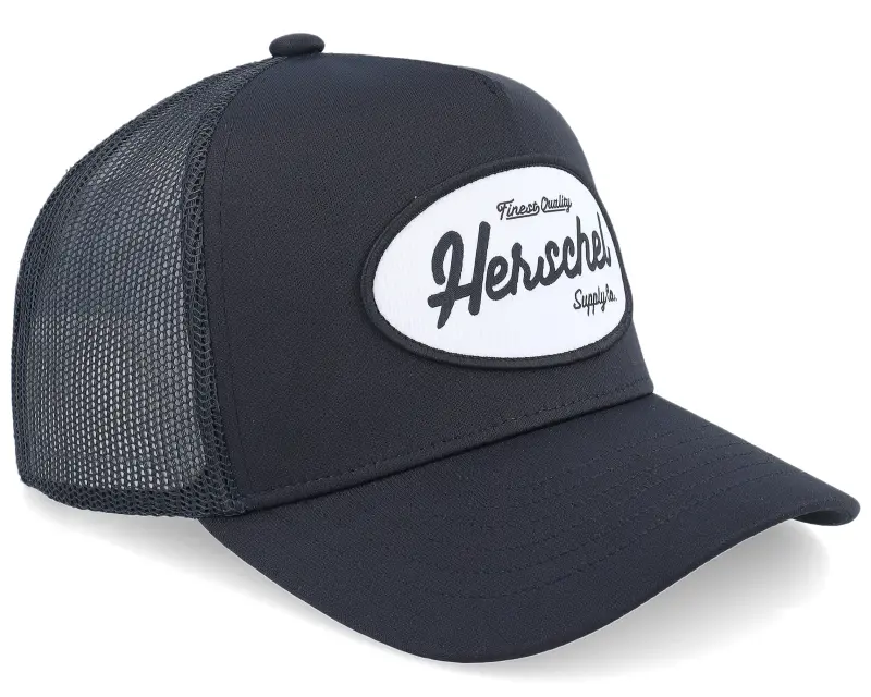 Herschel Whaler Tall Mesh Gas Station Cap Black A-Frame Trucker online