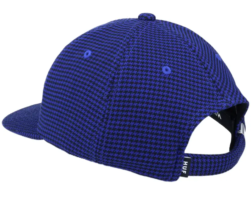 HUF Classic H Houndstooth 6 Panel Navy Strapback online