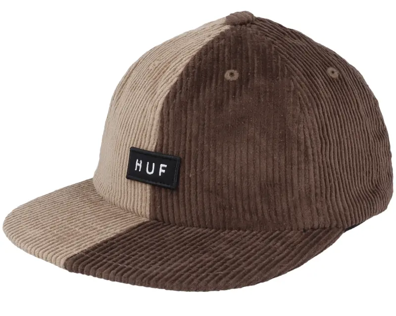 HUF Marina Cord 6 Panel Hat Brown Strapback online