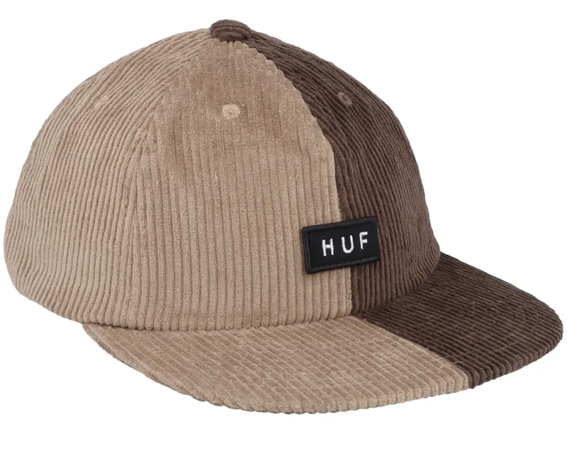 HUF Marina Cord 6 Panel Hat Brown Strapback online