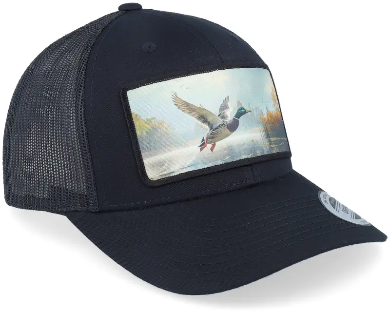 Hunter Big Duck Wide Patch Retro Black Trucker online