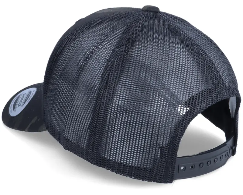 Hunter Deer Emblem Patch Multicam Black Camo Trucker online