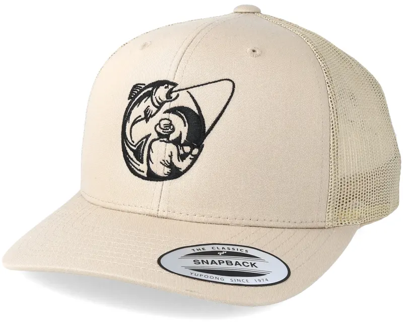 Hunter Fishing Circle Khaki Trucker online