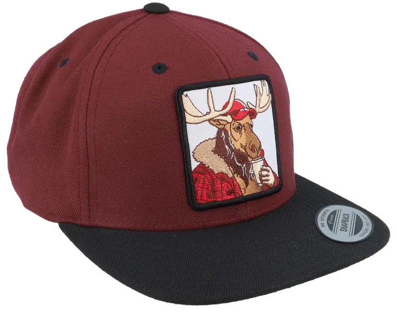 Hunter Moose Coffee Maroon/Black Snapback online