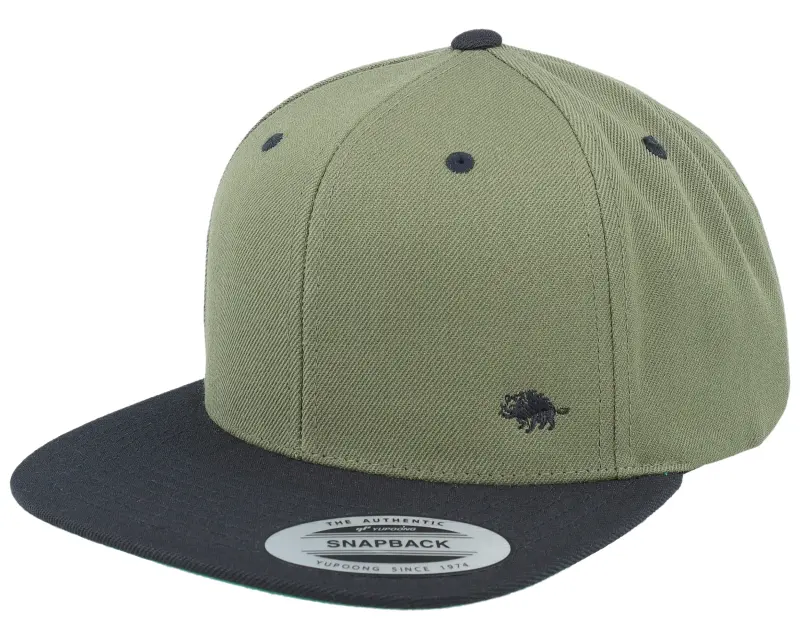 Hunter Tiny Boar Olive/Black Snapback online