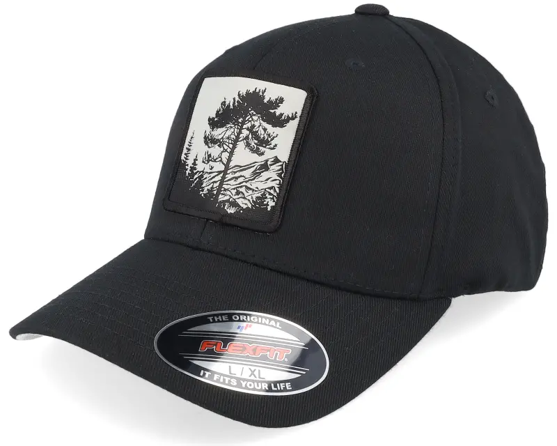 Hunter Tree Mountain Silhouette Wooly Combed Black Flexfit online