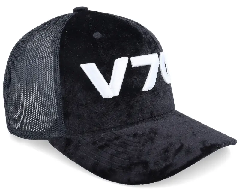 Iconic 3d V70 Logo Velvet Black Trucker online
