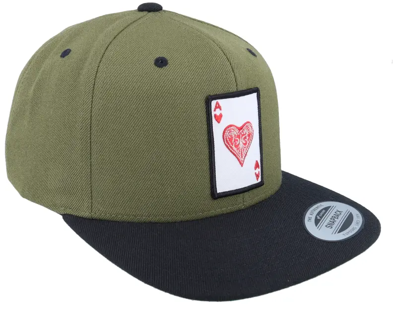 Iconic Ace Of Hearts Olive/Black Snapback online