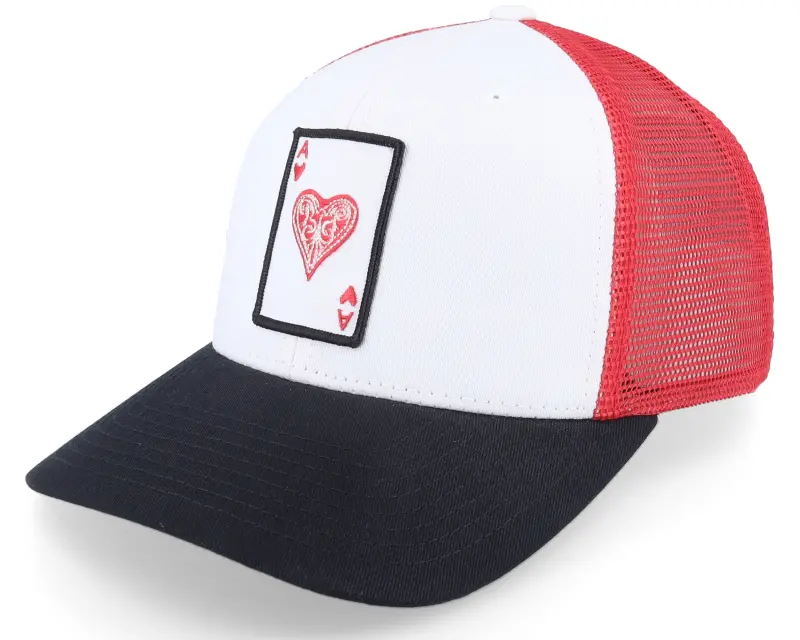 Iconic Ace Of Hearts White/Black/Red Trucker online