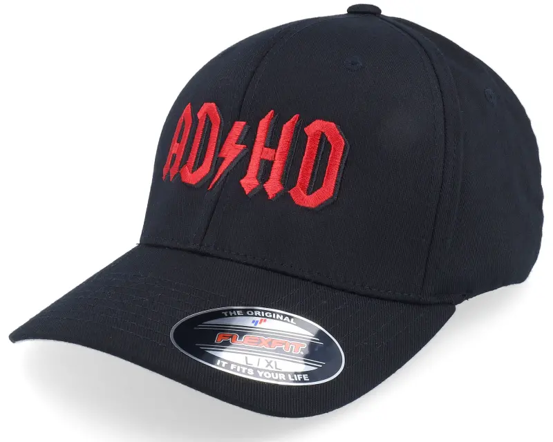Iconic Adhd Wooly Combed Black Flexfit online