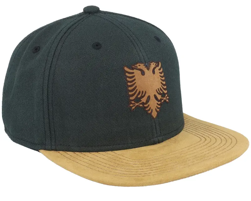 Iconic Albania Eagle Patch Suede Black Snapback online