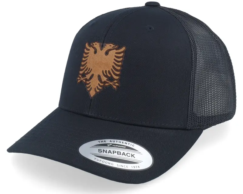 Iconic Albanian Eagle Patch Black Trucker online