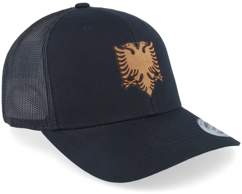 Iconic Albanian Eagle Patch Black Trucker online