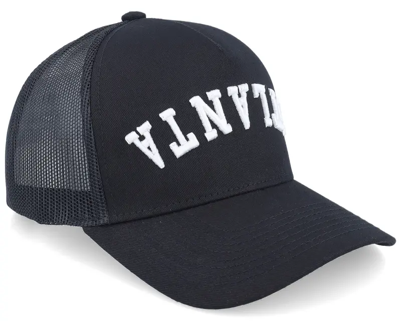 Iconic Atlanta Upside Down 3d Black A-frame Trucker online