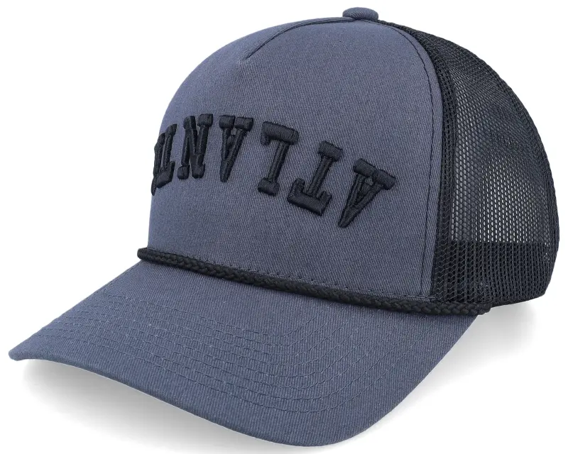 Iconic Atlanta Upside Down 3d Rope Charcoal/Black A-Frame Trucker online