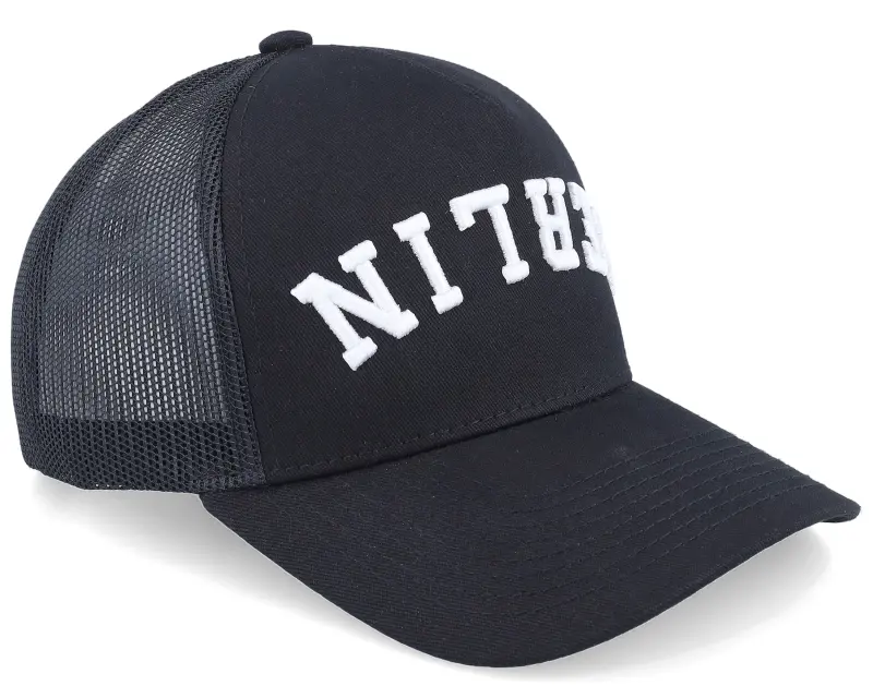 Iconic Berlin Upside Down 3d Black A-frame Trucker online