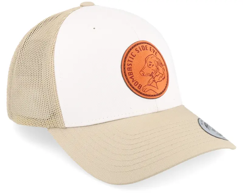 Iconic Bombastic Side Eye Dog Khaki/White/Khaki Trucker online