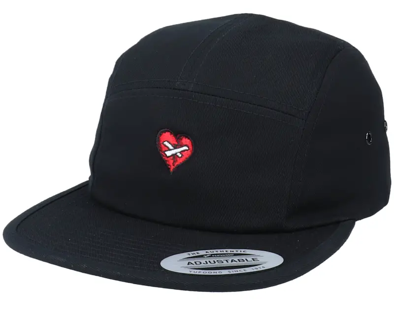 Iconic Broken Mended Heart Black 5-Panel online