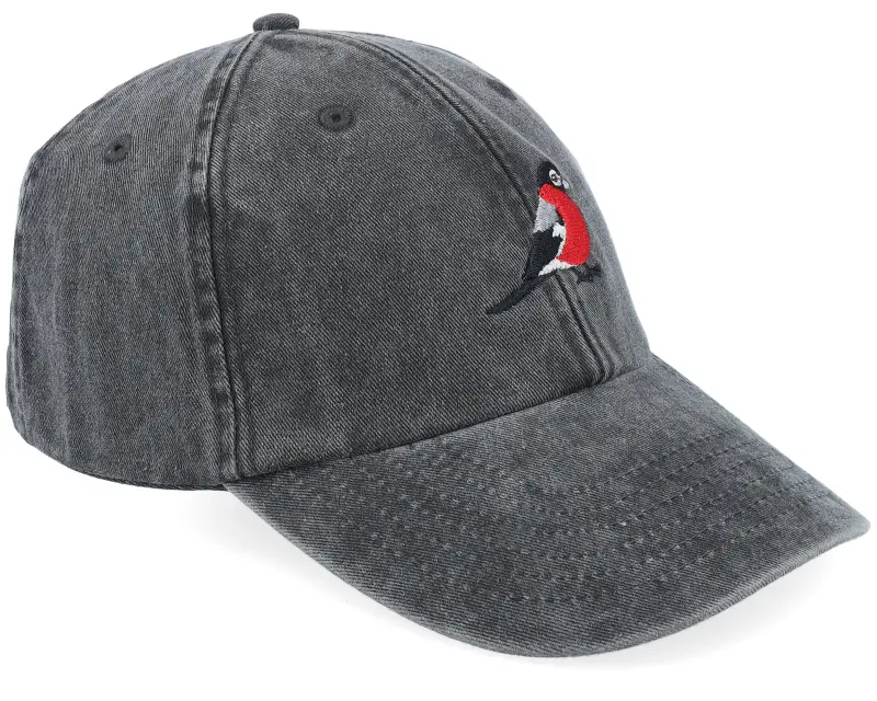Iconic Bullfinch Bird Vintage Washed Black Dad Cap online