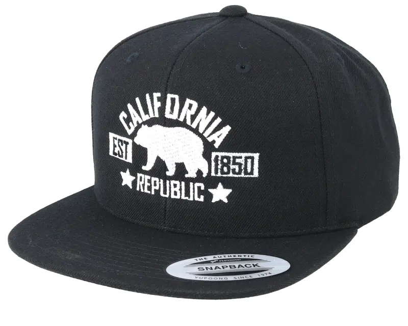Iconic California Republic Black Snapback online