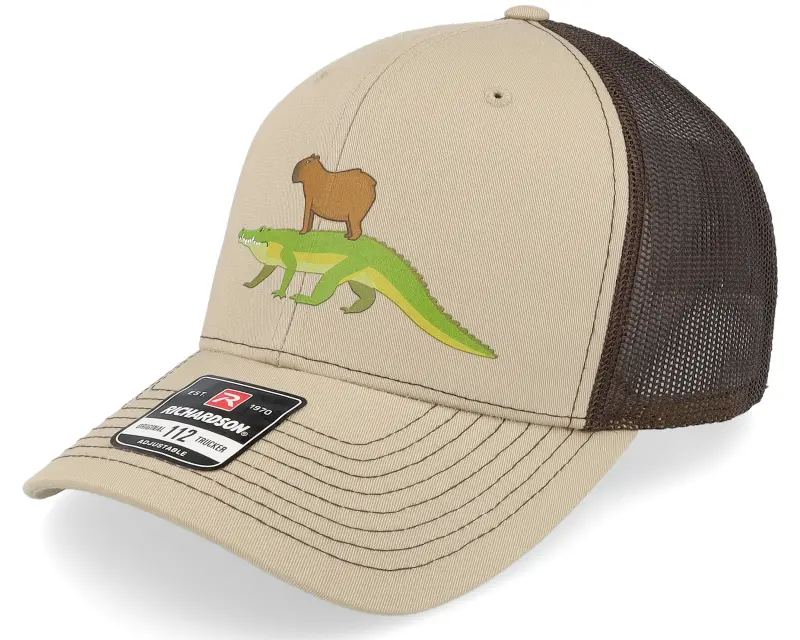 Iconic Capybara Crocodile 112 Split Khaki/Coffee Trucker online