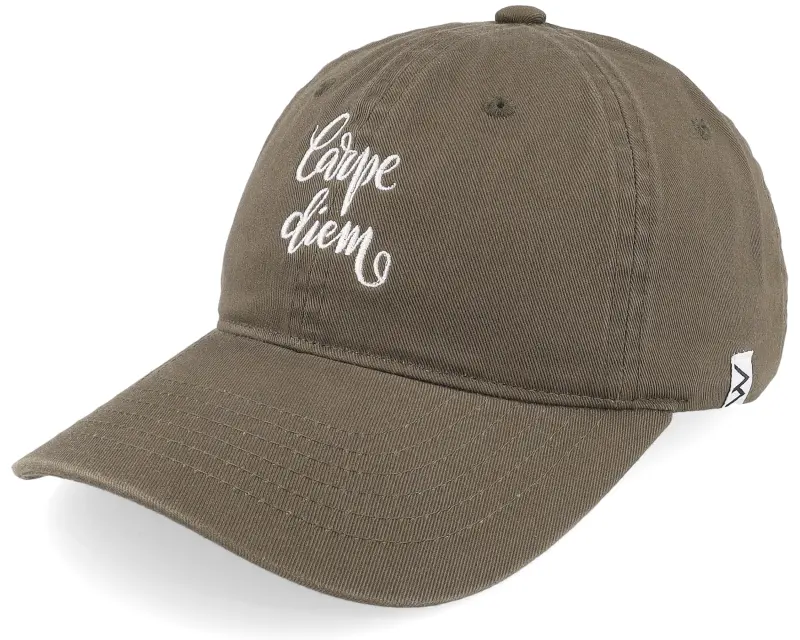 Iconic Carpe Diem Olive Mom Cap online