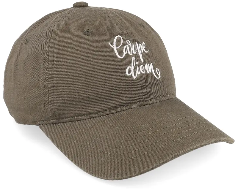 Iconic Carpe Diem Olive Mom Cap online