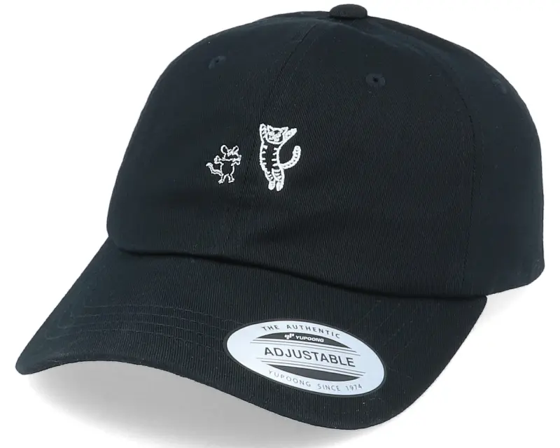 Iconic Cat Vs Mouse Black Dad Cap online