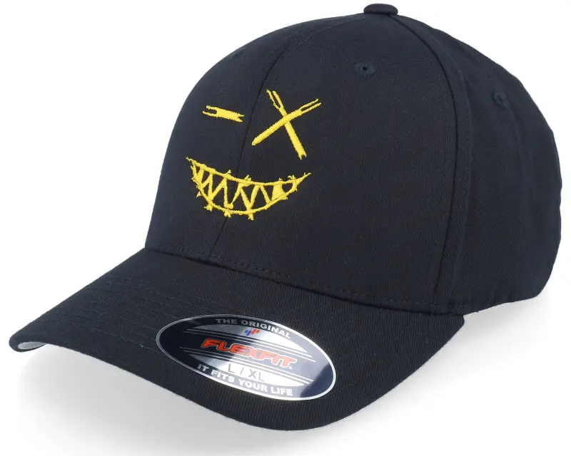 Iconic Crazy Smiley Yellow/Black Flexfit online