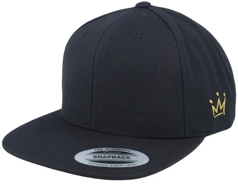 Iconic Crown Side Embroidered Black Snapback online