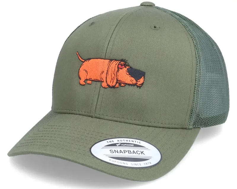 Iconic Dachshund Weiner Dog Olive Trucker online