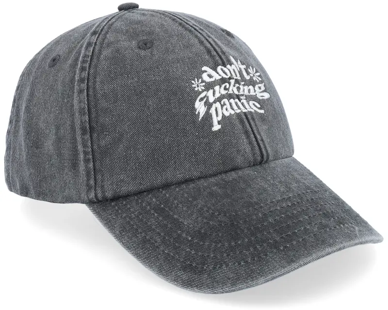 Iconic Don’t Fucking Panic Washed Black Dad Cap online