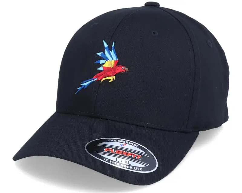 Iconic Flying Paper Parrot Black Flexfit online