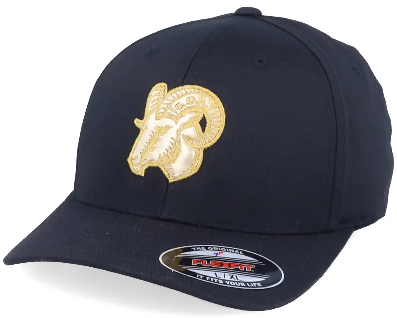 Iconic Golden Goat Applique Black Flexfit online