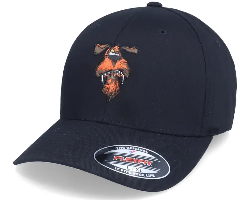 Iconic Grumpy Dog Tramp Black Flexfit online