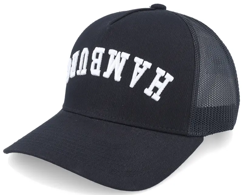 Iconic Hamburg Upside Down 3d Black A-frame Trucker online