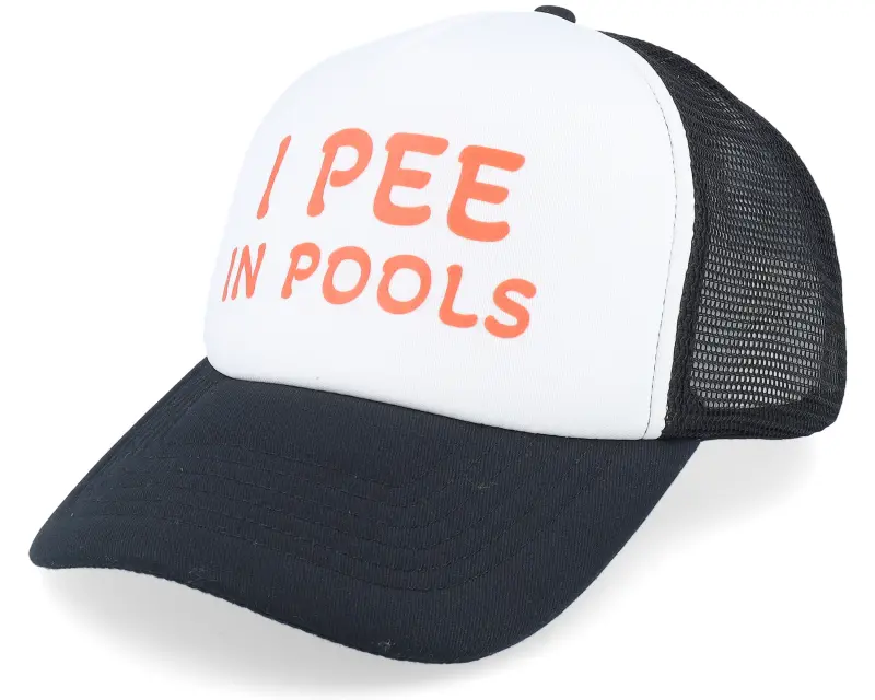 Iconic I Pee In Pools Foam Black/White Trucker online