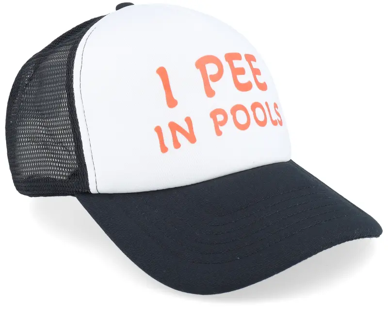 Iconic I Pee In Pools Foam Black/White Trucker online