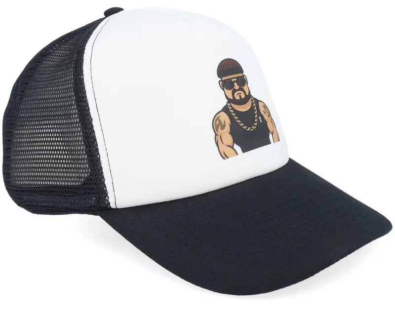 Iconic Ibiza Final Boss Foam Black/White Vintage Trucker online