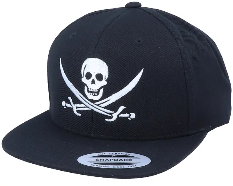 Iconic Jolly Roger Pirate Black Snapback online