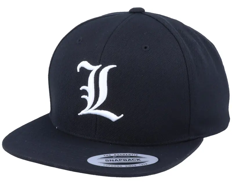 Iconic L Letter 3D Black Snapback online