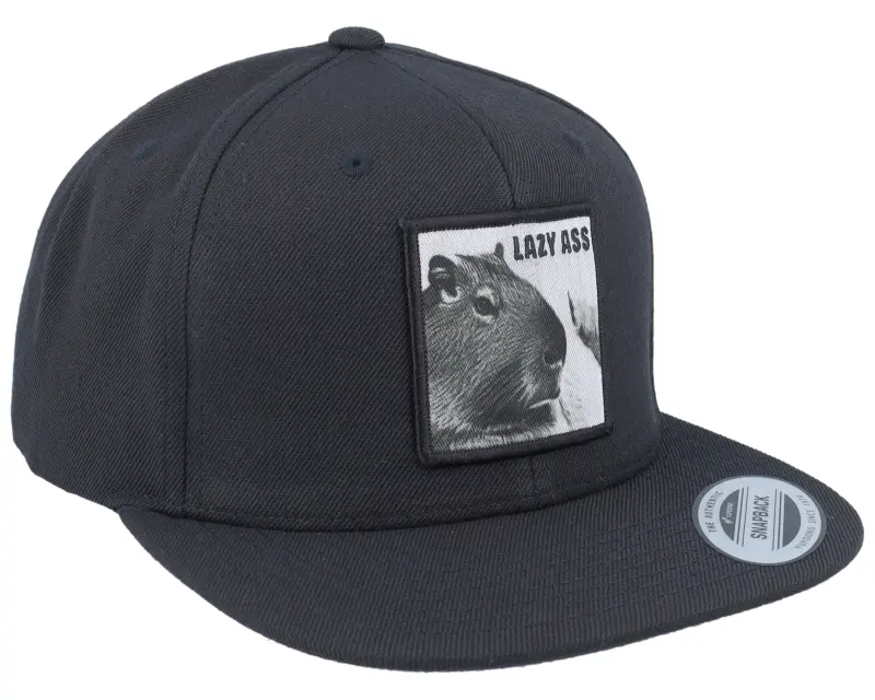 Iconic Lazy Capybara Black Snapback online