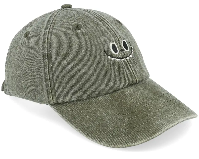 Iconic Little Monster Vintage Washed Olive Dad Cap online