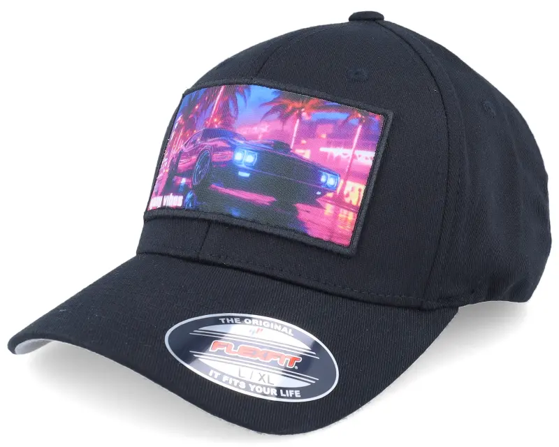 Iconic Miami Vibes Car Patch Black Flexfit online