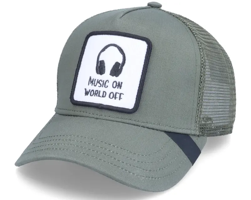 Iconic Music On World Off Patch Olive Trucker online